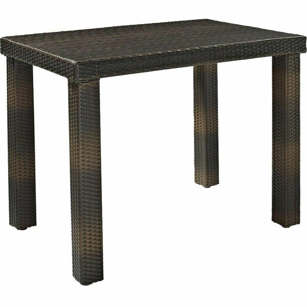 Templeton Palm Harbor Outdoor Wicker High Dining Table - Brown TE374315